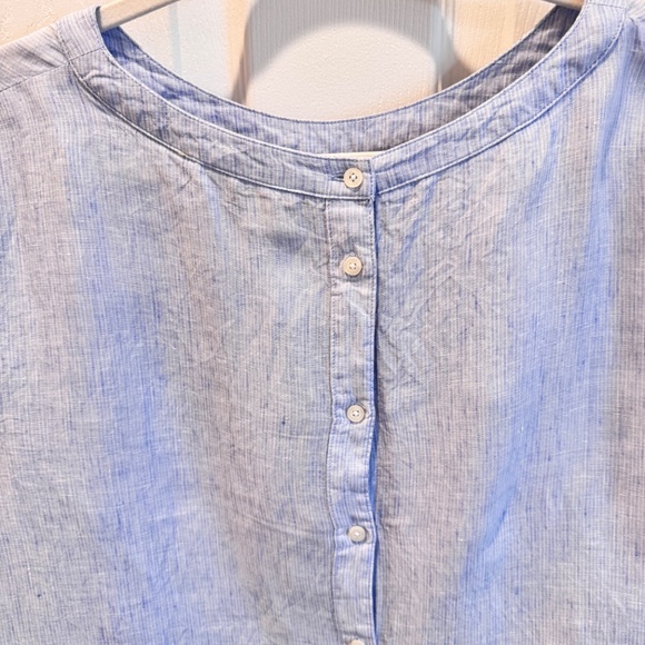 Woman's Button Up Back, Light Blue Top, Size 16, Boden - Picture 12 of 14